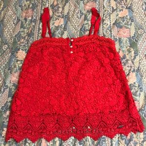 Abercrombie and Fitch Crochet Tank XS